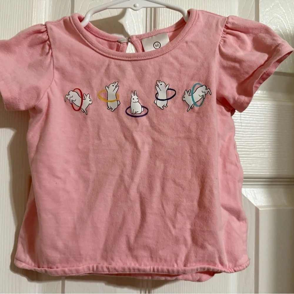 Hanna Andersson Hula Hooping Rabbits Tee
